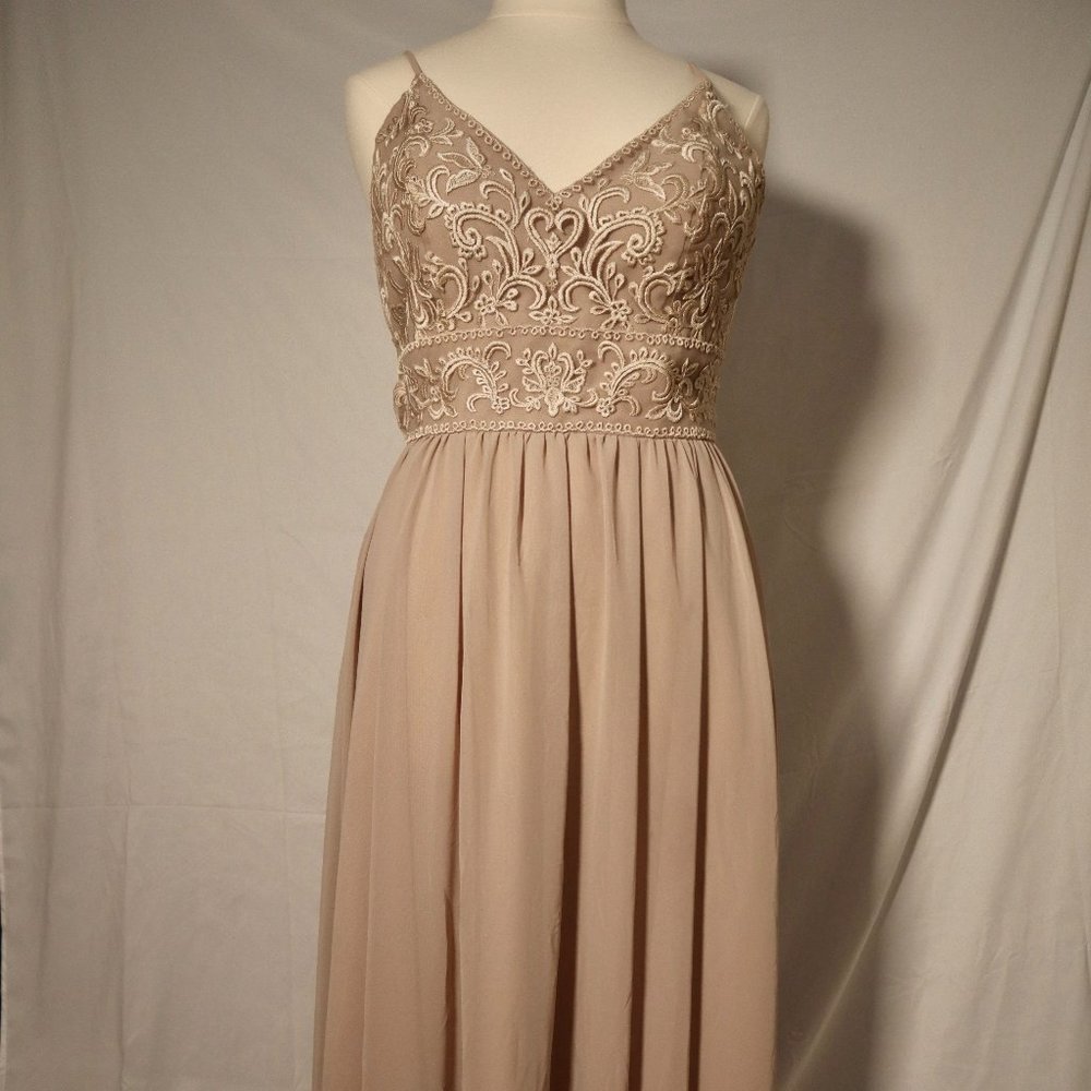 Kennedy Blue Cameron Bridesmaid Dress in Latte